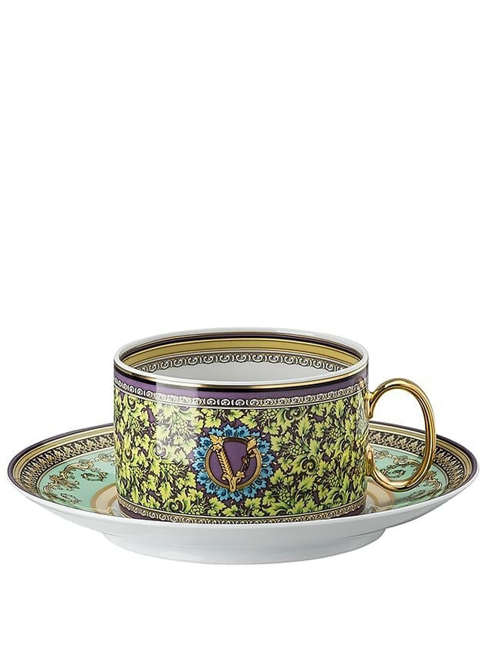 Versace طقم كوب شاي وصحن صغير 'باروكو موزاييك' 6 قطع
