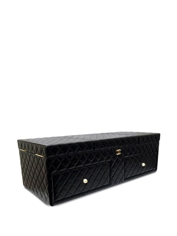CHANEL Pre-Owned علبة مجوهرات مبطنة بنقش المعين 2010